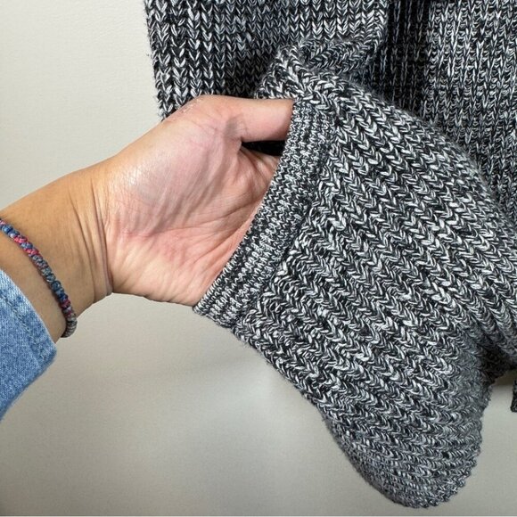 Banana Republic Knitted Gray Open Front Cardigan Merino Wool Blend Size Medium - Picture 6 of 13